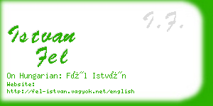 istvan fel business card